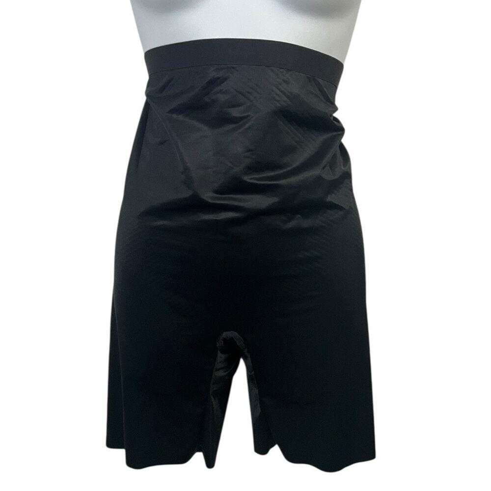 SPANX High Waist Shapewear Shorts Black Large Smoothing Contouring Underlayer